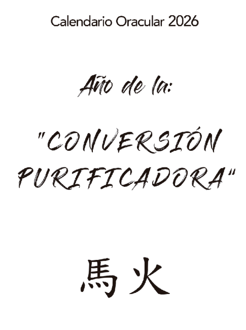 Portada del Calendario Oracular 2026